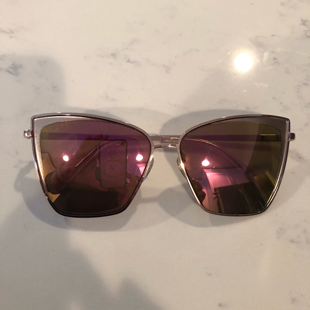 Diff Eyewear Rose Gold Becky